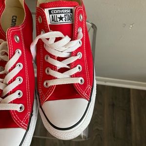 Ladies converse all-star shoes red size 8